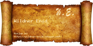 Wildner Enid névjegykártya